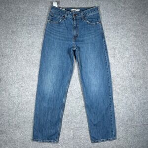 Levi's Denim Jeans dad jean Womens 25(26x29) Blue High Rise Casual barrel fit